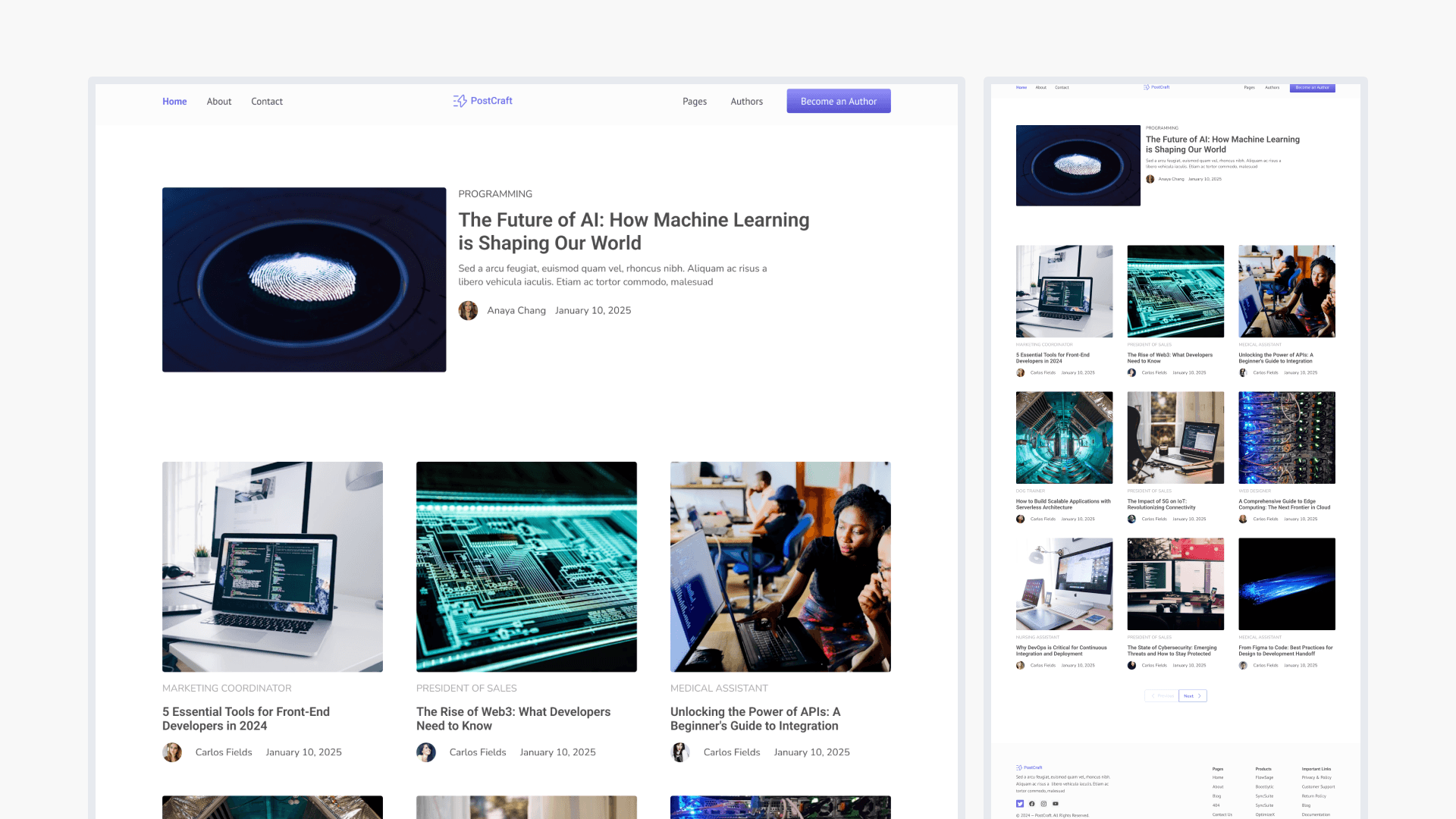 PostCraft - Full-Stack Next.js Blog & Membership Platform Starter Kit preview