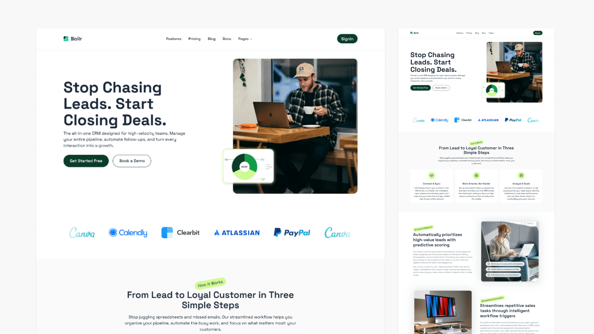 Boilr — Next.js Starter Template for SaaS & CRM apps. preview